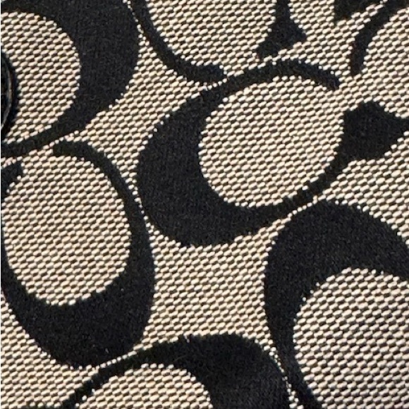 Coach Wristlet signature Monogram Black and White Purse - Picture 3 of 16